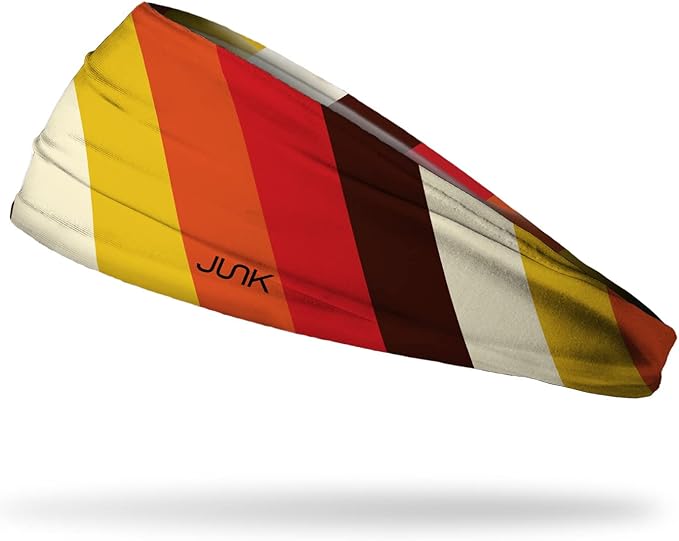 JUNK Brands Big Bang Lite Novelty Headband - Moisture-Wicking, Performance Fabric, Non-Slip, Sports Sweatband for Men & Women - One Size