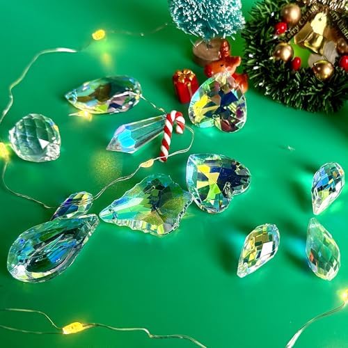 500pcs Sun Catcher Kit, DIY Crystal Craft Hanging Window Christmas Decor