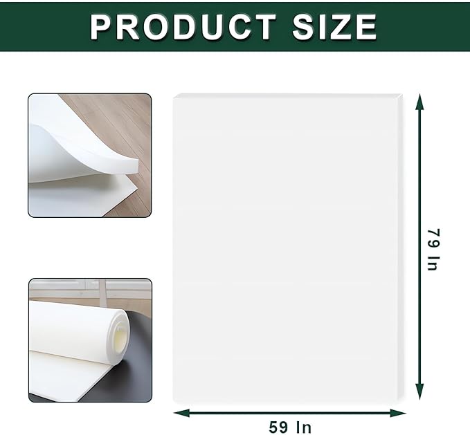 2PCS 59x79x0.2 Inches High Density Craft Foam Sheets, Suitable - Image 2