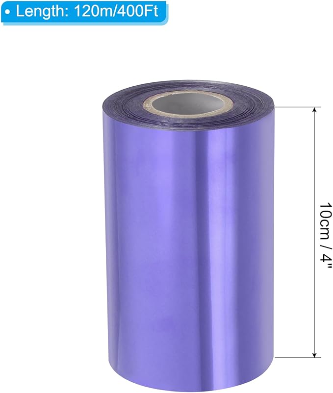 PATIKIL 4"x400Ft Hot Stamping Foil Paper, Heat Transfer Hot Stamping Paper Foil - Image 2