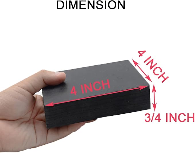 MIKMAYTOO Rubber Bench Block Jeweler's Rubber Bench Block Rubber Stamping Block - Image 6