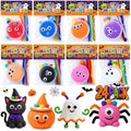 24 Packs Halloween Goodie Bag Stuffers DIY Monster Air Dry Clay Crafts Kits