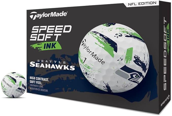 TaylorMade Golf Speed Soft Ink NFL Golf Balls