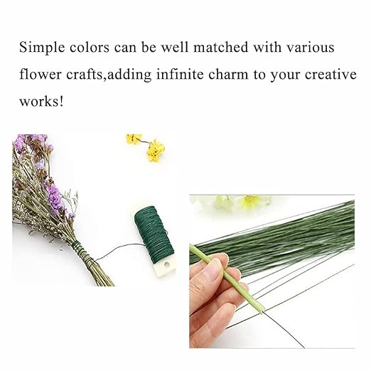 HAHIYO 22Gauge Green Flexible Metal Floral Wire - Image 6