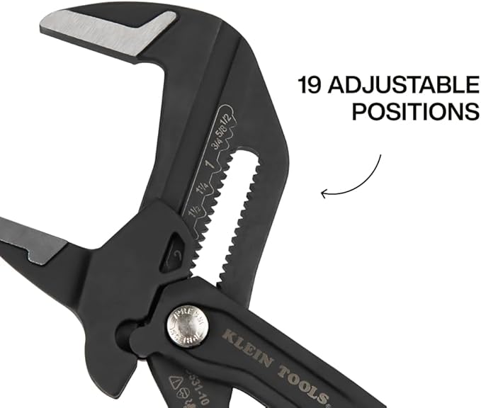 Klein Tools D53110 Compact Plier Wrench, High Leverage Multi-Use Adjustable - Image 3