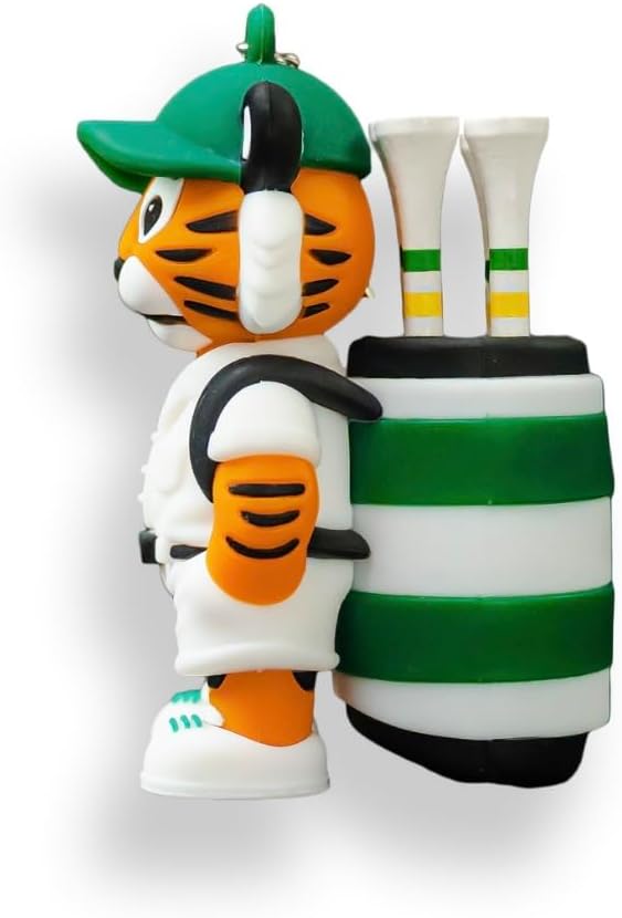 Animal Caddy Golf Tee Holder, Includes 8 Golf Tees, Fun Golf Accessory for Men & Women, Golf Gift