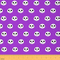 Halloween Themed Fabric by The Yard 3 Yard Skull for Home DIY Projects, Waterproof Indoor Outdoor Decor for Kids Teens Adults Skeleton Printing Upholstery Fabric for Chairs Bones Room Decor