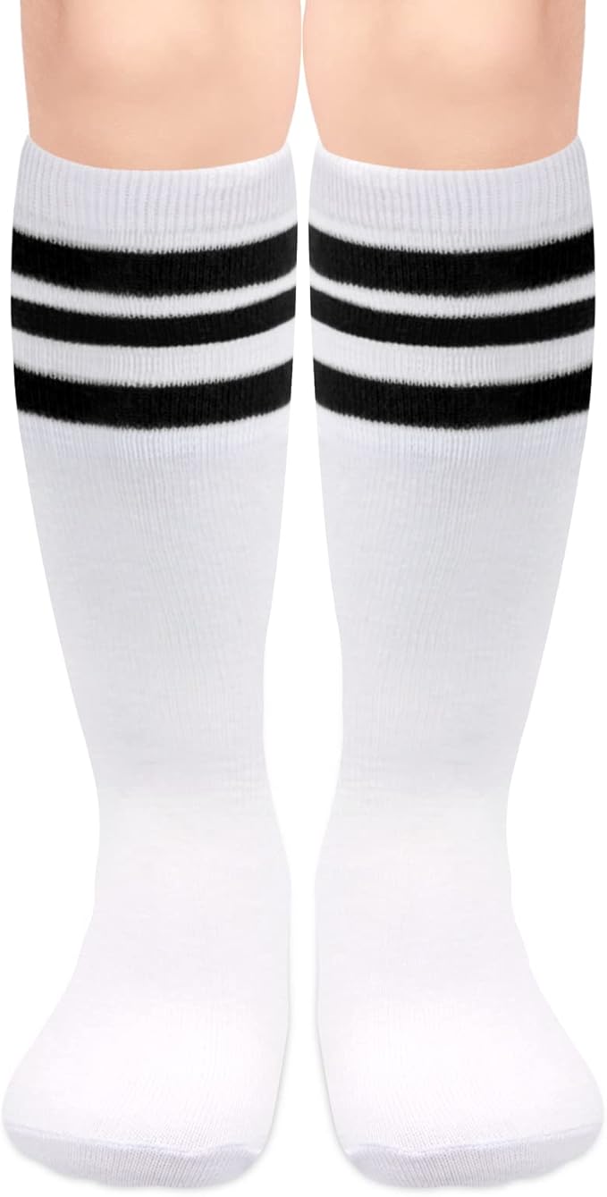 qikqik Toddler Soccer Socks Kids Soccer Socks Boys Baseball Sock Youth Football Sock Girls Softball Accessories Team Sports