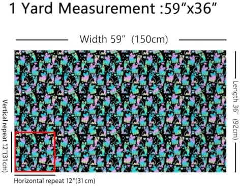 jejeloiu Cute Corgi Upholstery Fabric Soft 10 Yards
