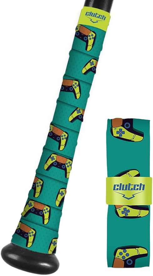 Clutch Sports Apparel All-Weather Bat Grip Tape, 1.1mm Cushioned & Non-Slip for Baseball & Softball, Durable & Multi-Sport Performance for Youth & Adult Players