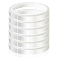 6 Rolls 10mm x33m Clear Heat Tape, Transparent High Temperature Heat Resistant by MEBMIK