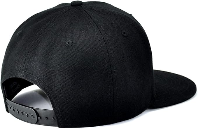 Skull Finger Flat Bill Hats for Men Black Mens Snapback Hat Baseball Cap Fitted Hat Rock N Roll Skeleton Hand Snap Backpack
