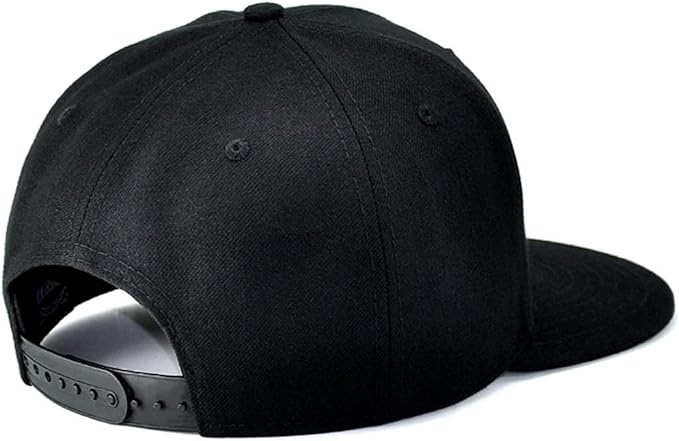 Skull Finger Flat Bill Hats for Men Black Mens Snapback Hat Baseball Cap Fitted Hat Rock N Roll Skeleton Hand Snap Backpack