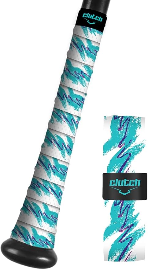 Clutch Sports Apparel All-Weather Bat Grip Tape, 1.1mm Cushioned & Non-Slip for Baseball & Softball, Durable & Multi-Sport Performance for Youth & Adult Players