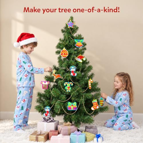 Skillmatics Foil Fun Christmas Ornaments, Foil Art, Gifts for Boys & Girls