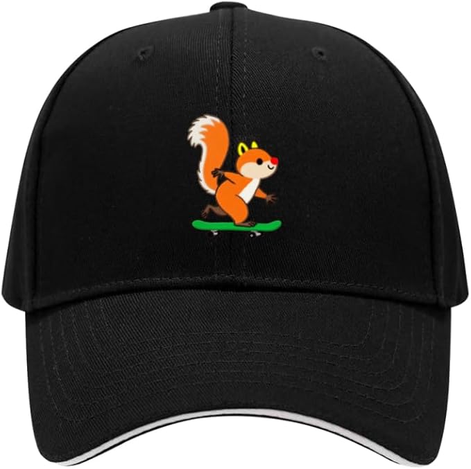 Embroidered Baseball Cap for Men Women, Breathable Cotton Adjustable Hat, Various Patterns for Casual Daily Outfits