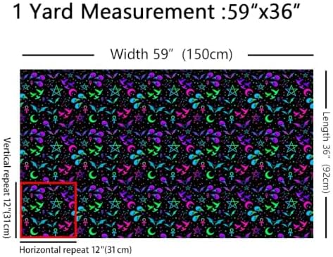 jejeloiu Halloween Fabric by The Yard Soft 10 Yards