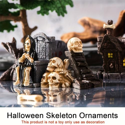 38pcs Resin Mini Figurines Spooky Ornaments For Micro‑Landscape and Gifts
