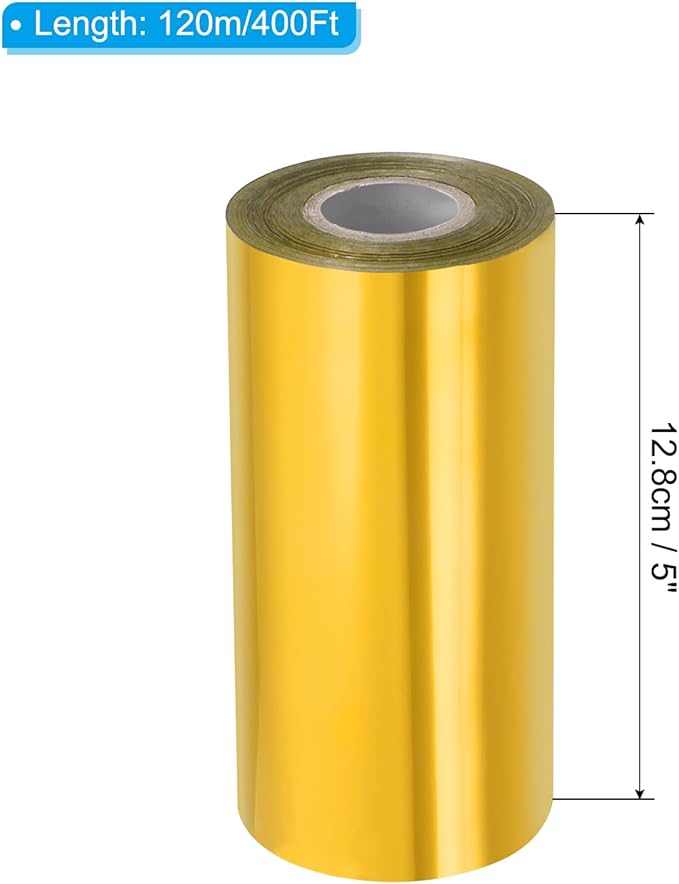 PATIKIL 5"x400Ft Hot Stamping Foil Paper, Heat Transfer Hot Stamping Paper Foil - Image 2