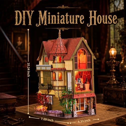 fifijoy DIY Miniature House Kit for Adults - Endless Manor Booknook
