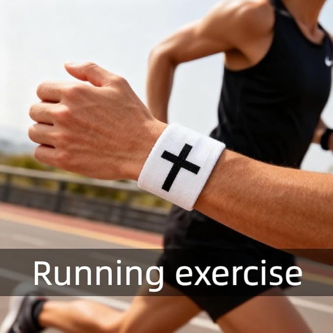 Christian Athletic Sports Tape with Cross Design - 4-Pack Breathable Cotton Wrist Wrap, 2in x 23ft for Soccer, Baseball, Boxing & Gym Training, Inspirational Faith-Based Fitness Accessory