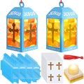 Simgoing 12 Sets Jesus is The Light Sunday School Lantern Crafts