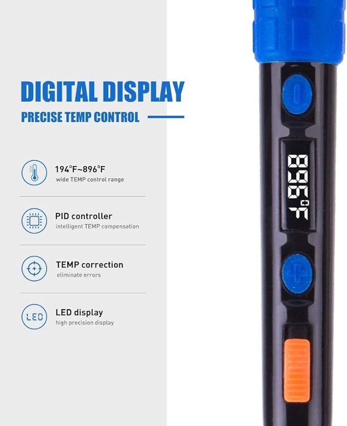 Soldering Iron Kit Solder Gun - 110V 65W Portable Temp Adjustable Pen Type - Image 3