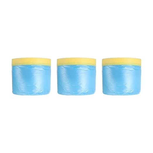 uxcell Pre-Taped Masking Film, 1.8ft x 82ft Plastic Paint Drop Cloth by uxcell