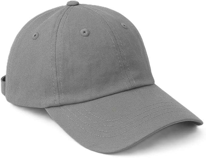 Baseball Cap Adjustable Size 100% Cotton Caps for Running Workouts & Outdoor Activities All Seasons