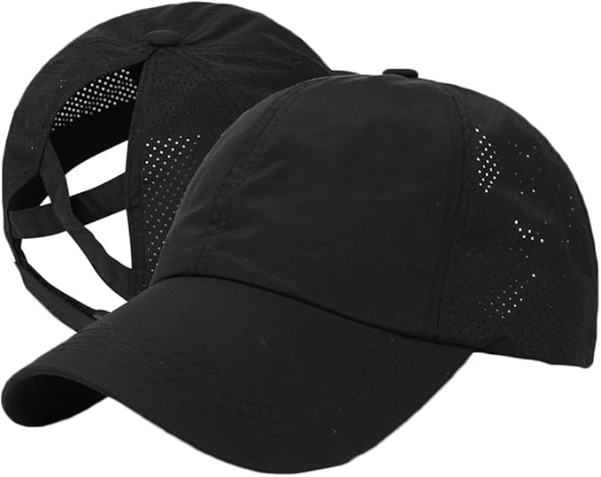 Cross Hat Womens Baseball Cap -Cross Ponytail Hat Baseball Cap