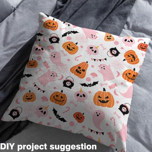 jejeloiu Happy Halloween Fabric by The Yard 2 Yards