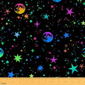 jejeloiu Colorful Galaxy Fabric by The Yard Soft 1 Yards