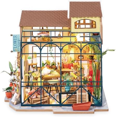 Rolife DIY Miniature Garden House Kit -Emily's Flower Shop (Advanced Level)