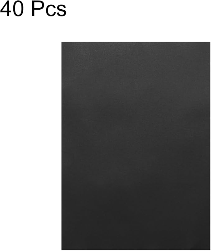 MECCANIXITY Colored Vellum Paper, 40 Sheet Black Transparency 11.7 x 8.2 - Image 3