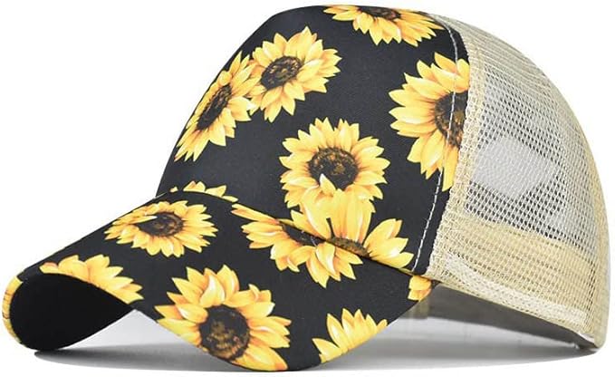 Criss Cross Hat Washed Distressed Baseball Cap Ponytail Hat High Messy Bun Ponycap for Women