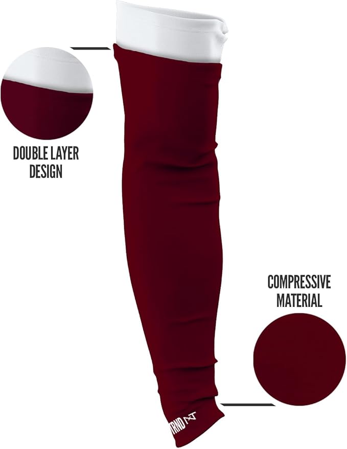 1 Pair Nxtrnd Compression Arm Sleeves for Men, Breathable Football, Basketball, Baseball Accessory, Adult & Kids