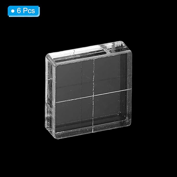 PATIKIL 1"x1" Acrylic Stamp Block - Image 3