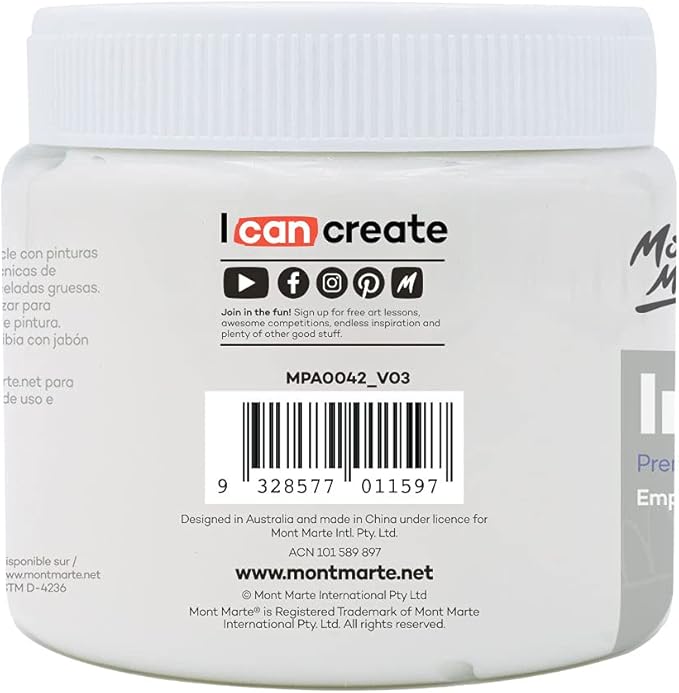 Mont Marte Impasto Acrylic Medium 500ml - Image 5