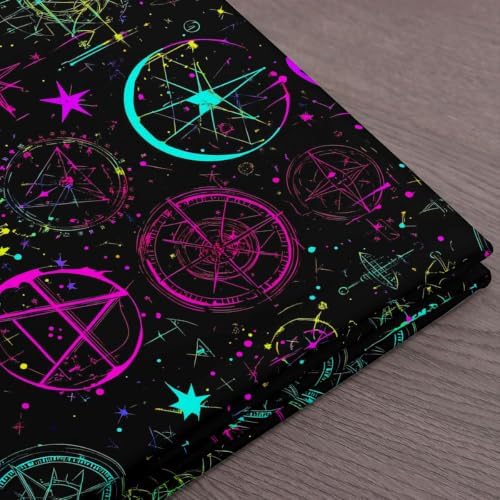 jejeloiu Boho Constellation Upholstery Fabric Soft 5 Yards