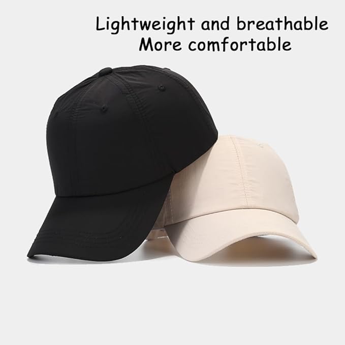 Waterproof Baseball Cap Breathable UPF50+ Caps for Men Women Outdoor Sport Adjustable Rain Quick Dry Hat
