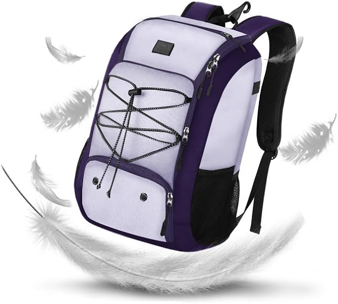 MATEIN Baseball Backpack, Softball Bat Bag with Shoes Compartment for Youth, Boys and Adult, Lightweight Baseball Bag with Fence Hook Hold TBall Bat, Batting Mitten, Helmet, Caps, Teeball Gear