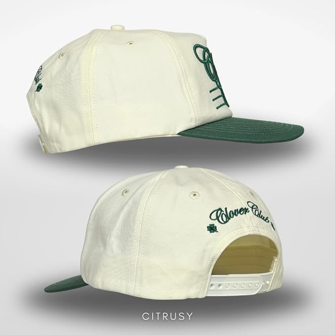 Vintage Low Profile Unstructured Hat | Cotton Flat Bill Snapback Rope Hat | Men & Women’s Hiking Fishing Running Golfing Hat