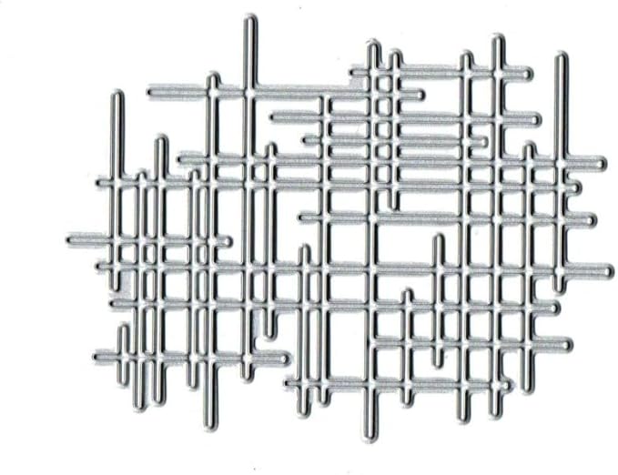 1Pc Silver Irregular Lines Metal Cutting Dies by GANPUB