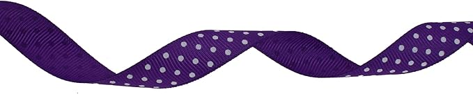 Polka Dot Grosgrain Ribbon 25 Yard Each Roll 100% Polyester - Image 2