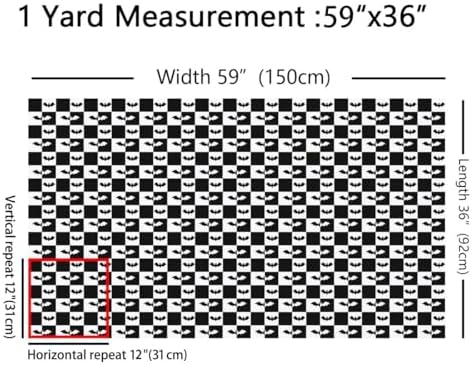 Wild Bats Fabric by The Yard Halloween Animal Silhouette No Stretch Fabric for Sewing Supplies Bat Wildlife Soft Durable Polyester for Home DIY Projects 1 Yard Pre-Cut,36" L x 59" W