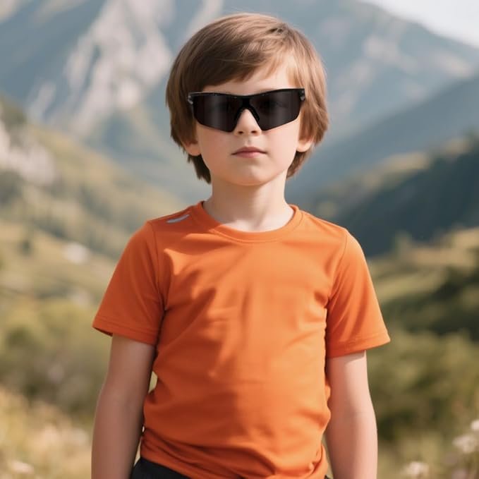 FEISEDY Kids Teens Baseball Polarized Sunglasses Sports TR90 Frame Boys Girls Cycling B2454