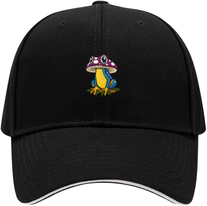Embroidered Baseball Cap for Men Women, Breathable Cotton Adjustable Hat, Various Patterns for Casual Daily Outfits