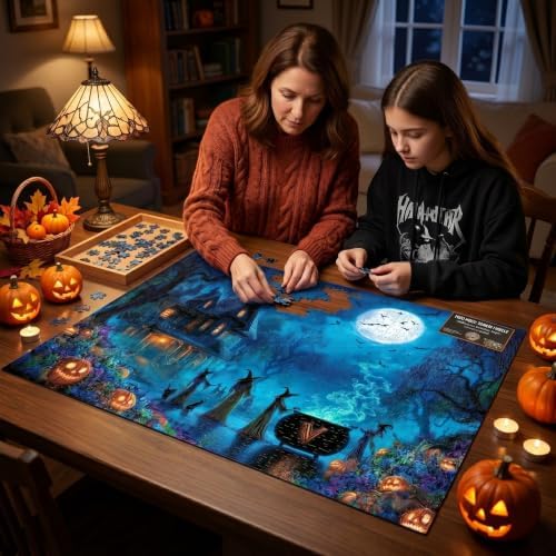 1000 Piece Puzzle for Adults, Witches' Halloween Night