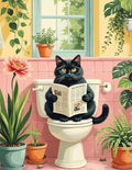 Cat Diamond Art Kits for Adults Round Diamond Painting 12x16 Inch