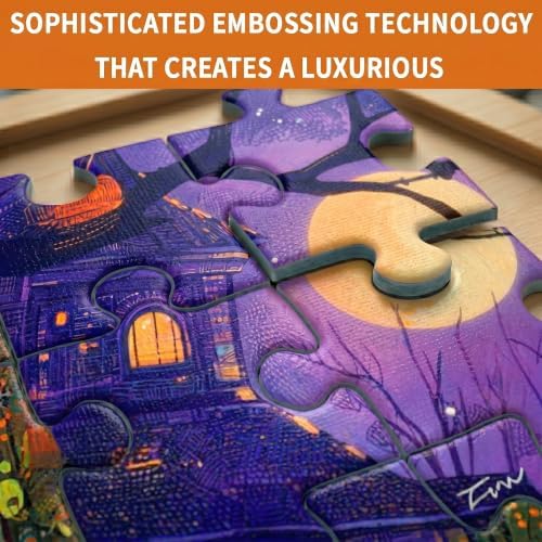 1000 Piece Puzzle for Adults - Halloween Tomblight, Spooky Graveyard Ghosts